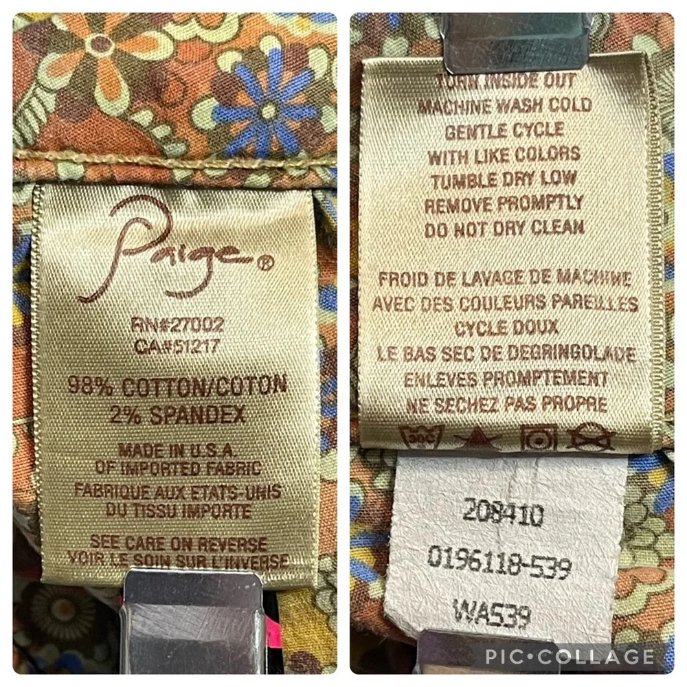 🔥 SALE Paige Hidden Hills Flared Premium Denim Jeans | Size 28